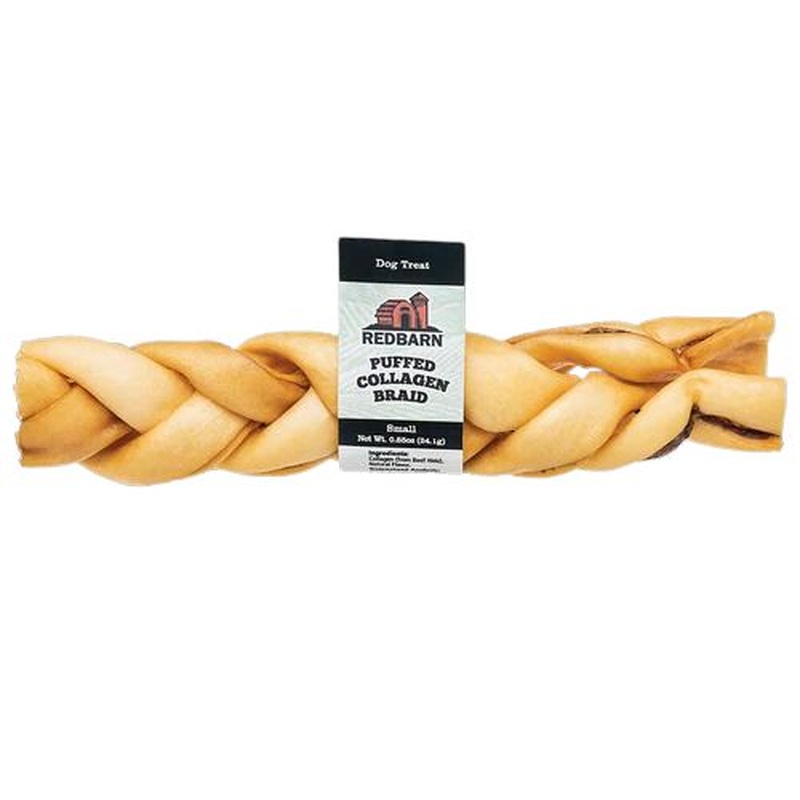 Redbarn Puffed Collagen Braid 6"