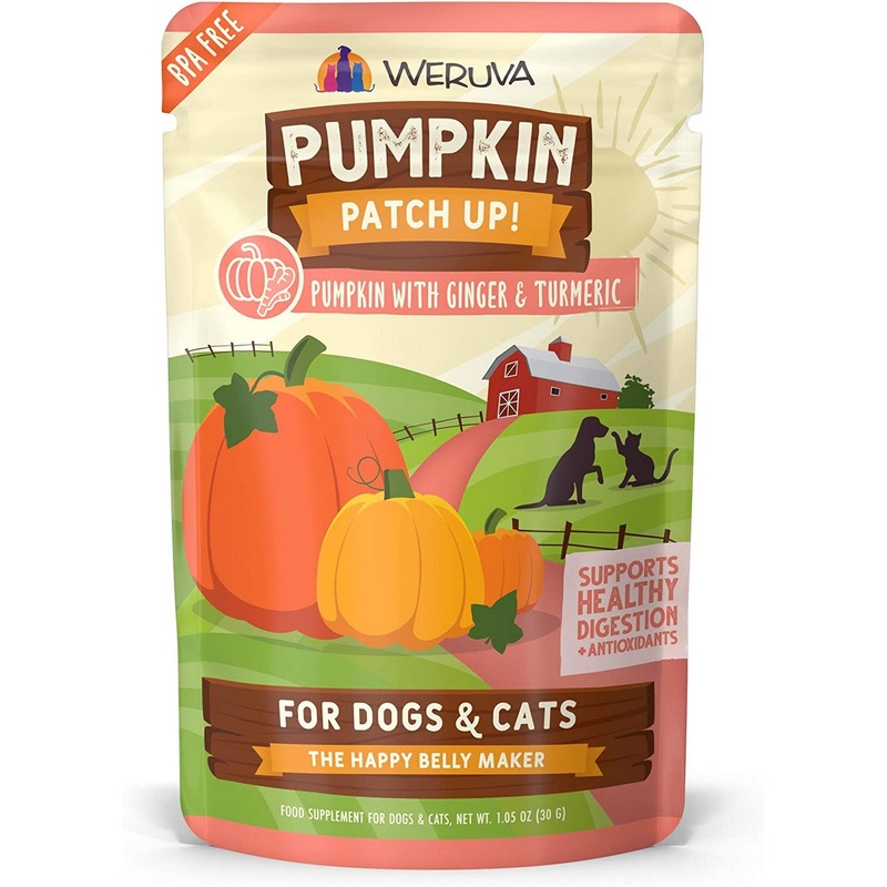 Weruva Pumpkin Patch Up with Ginger & Turmeric Dog Cat Food Supplement 1.05oz
