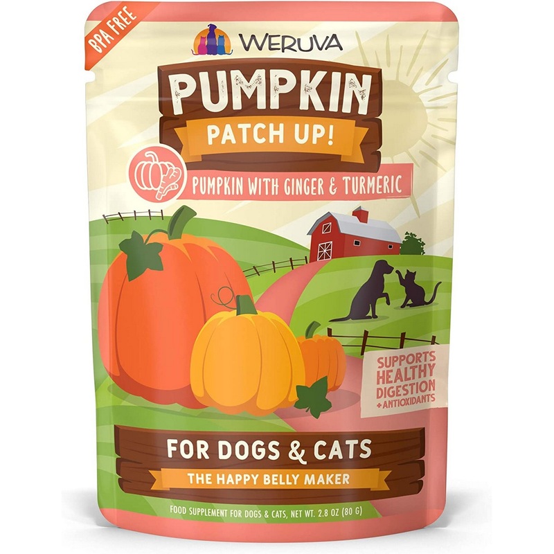 Weruva Pumpkin Patch Up with Ginger & Turmeric Dog Cat Food Supplement 2.8oz