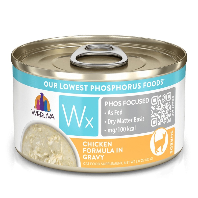Weruza Wx Phos Focused Wet Cat Food - Chicken In Gravy - 3oz Can