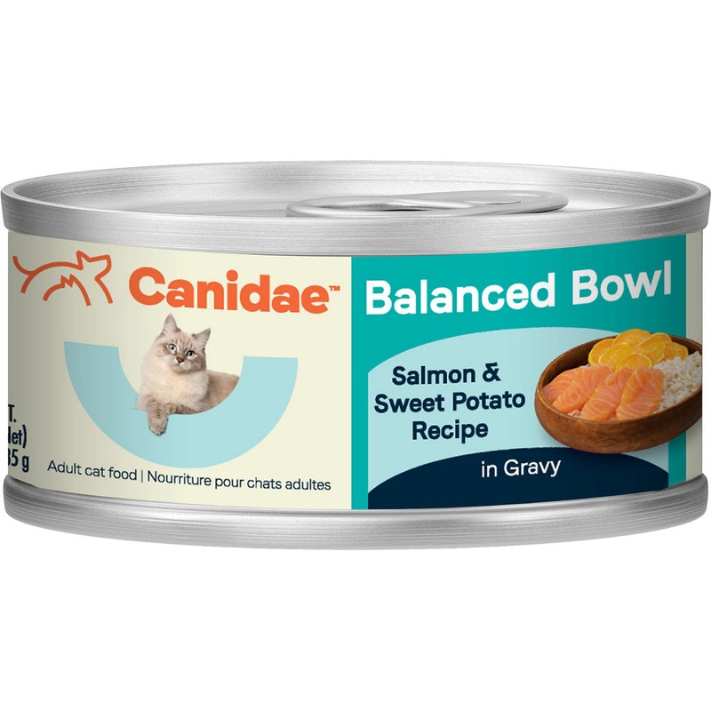 Canidae Balanced Bowl Wet Cat Food - Salmon & Sweet Potato Gravy - 2.25oz Can