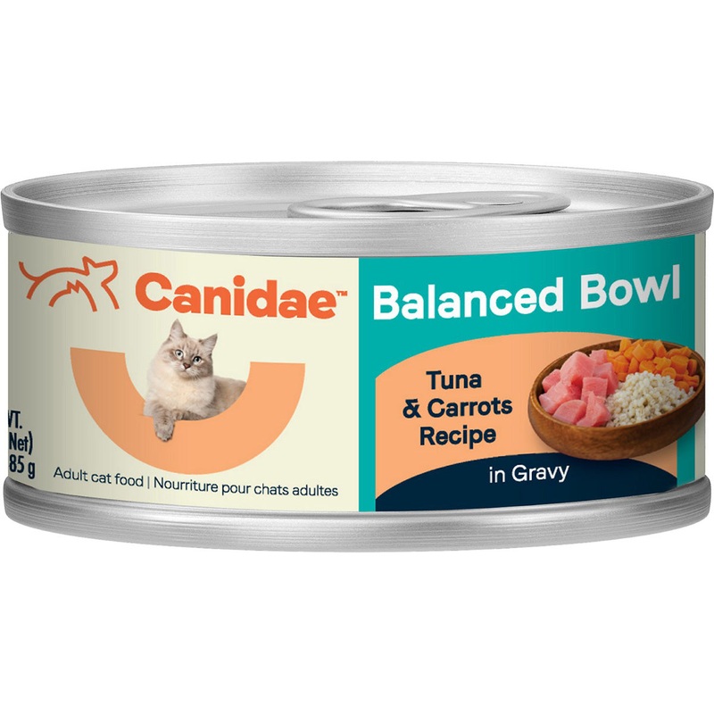 Canidae Balanced Bowl Wet Cat Food - Tuna & Carrots Gravy - 2.25oz Can