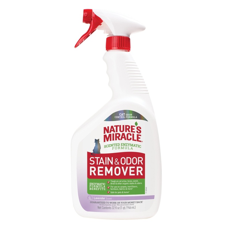 Natures Miracle Advance Stain Odour Remover Lemon Scent For Cats 946ml