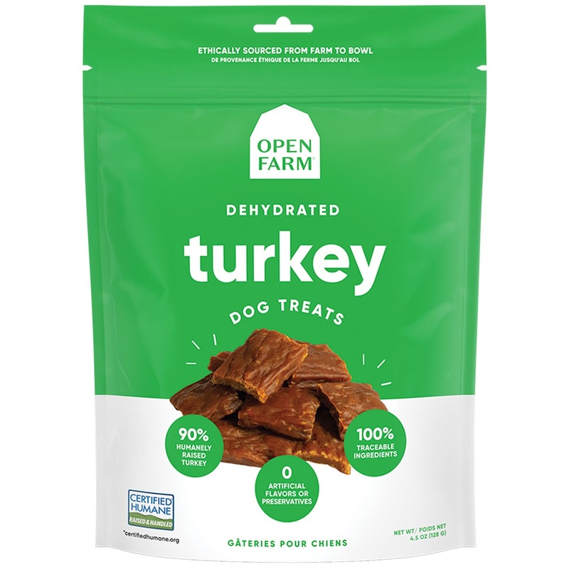 Open Farm Dehydrated Turkey Dog Treats 4.5oz