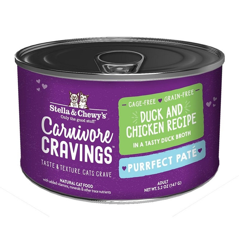 Stella & Chewy's Carnivore Cravings Purrfect Pate Wet Cat Food - Duck & Chicken - 5.2oz Can