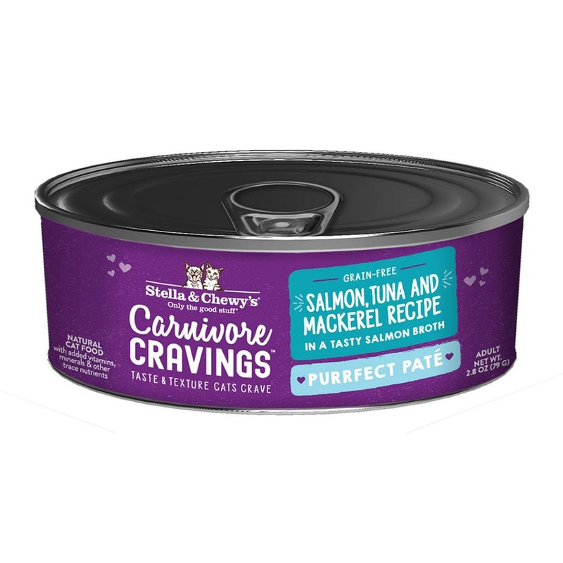 Stella & Chewy's Carnivore Cravings Purrfect Pate Wet Cat Food - Salmon & Tuna - 2.8oz Can