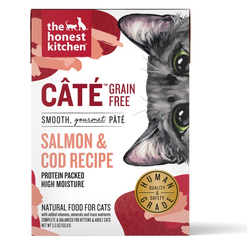 The Honest Kitchen Grain Free Wet Cat Food - Cat Salmon & Cod - 5.5oz