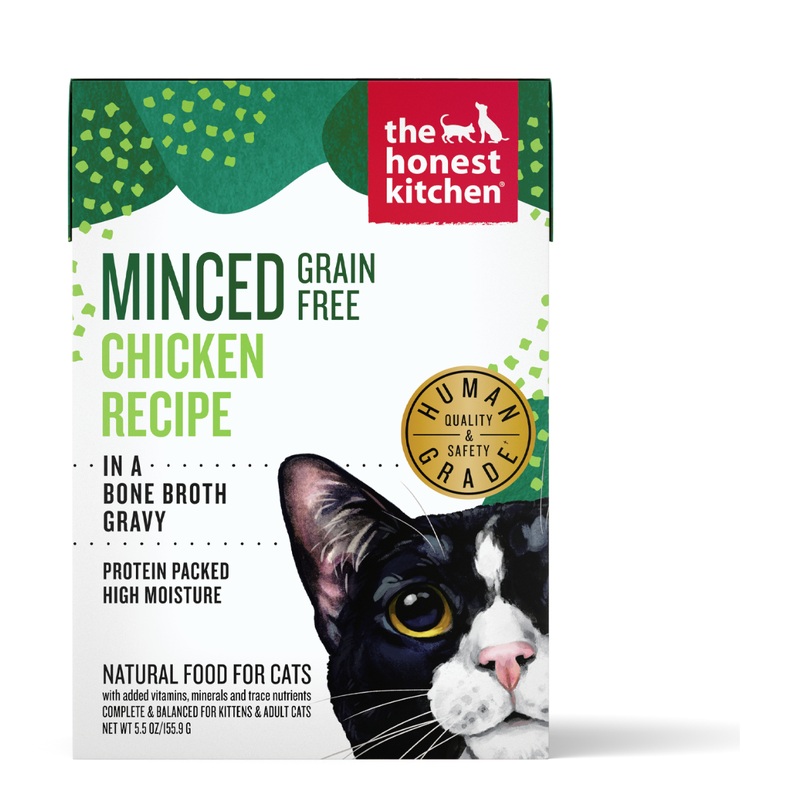 The Honest Kitchen Grain Free Wet Cat Food - Minced Chicken - 5.5oz Pouch