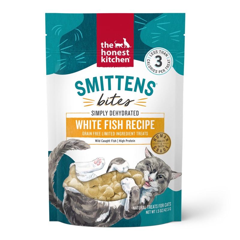 The Honest Kitchen Smittens Bites White Fish Cat Treats 1.5oz