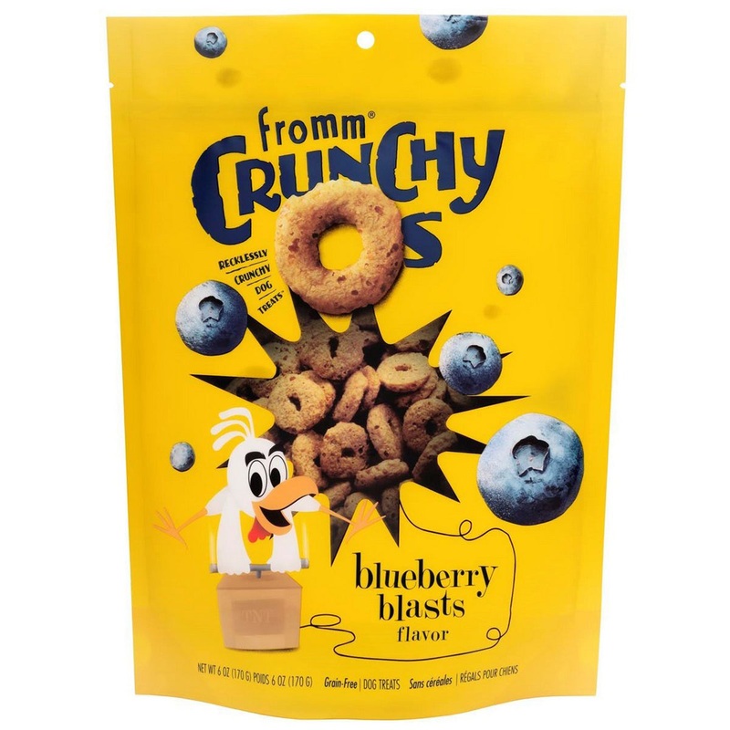 Fromm Crunchy O's Blueberry Blasts Dog Treats - Blueberry & Chicken - 26oz Bag