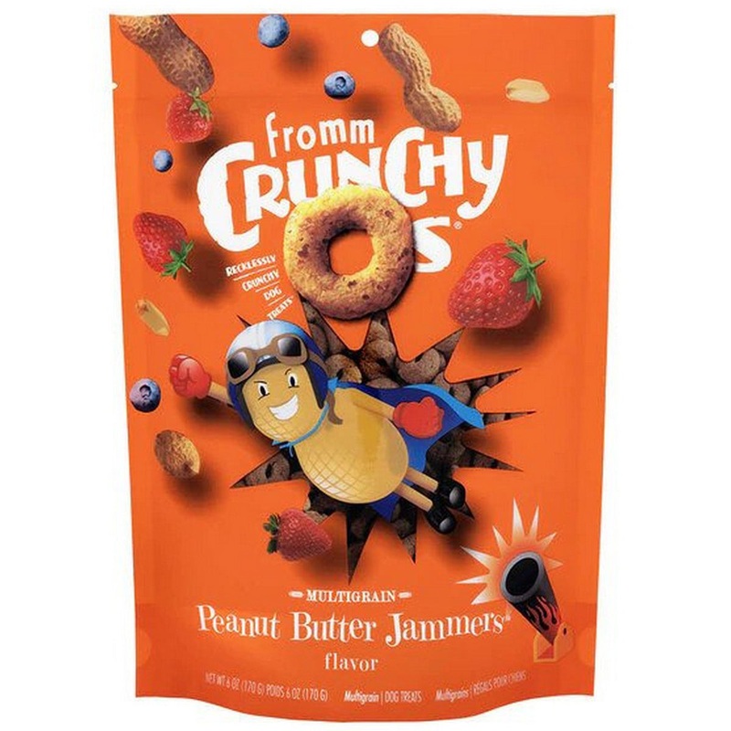 Fromm Crunchy O's Peanut Butter Jammers Dog Treats - Peanut Butter - 6oz Bag