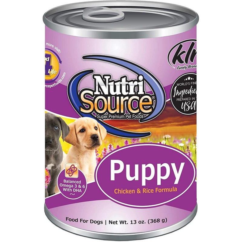 Nutrisource Chicken & Rice Formula Puppy Canned Dog Food 13oz