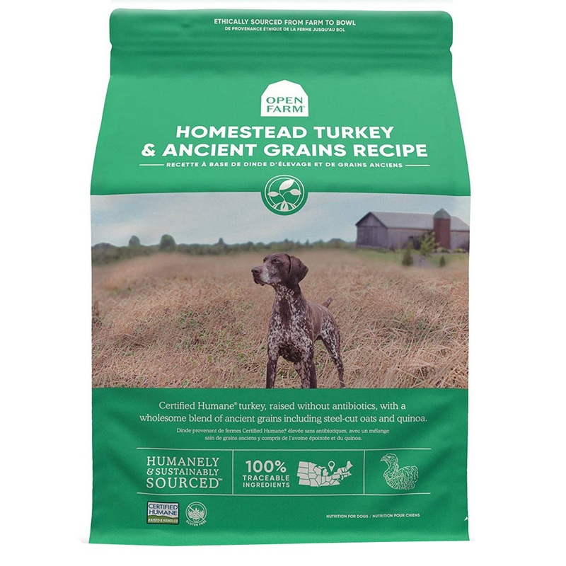 Open Farm Ancient Grains Dry Dog Food - Homestead Turkey & Ancient Grains - 4lb Bag