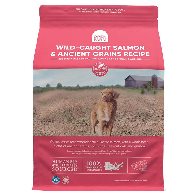 Open Farm Ancient Grains Wild-Caught Salmon Dry Dog Food 4lb Bag