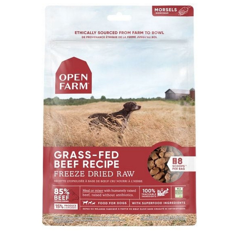 Open Farm Freeze Dried Raw Grass-Fed Beef Dog Food 3.5oz