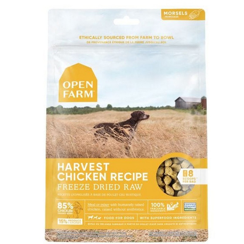 Open Farm Freeze Dried Raw Harvest Chicken Dog Food 3.5oz