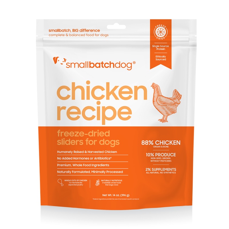 smallbatch Freeze Dried Dog Food Sliders - Chicken - 14oz Bag