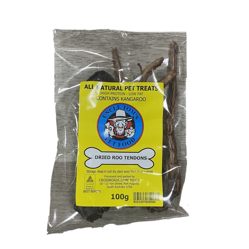 Uncle Toms Dried Roo Tendons 100g