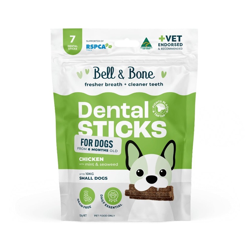 Bell & Bone Dental Sticks - Chicken, Mint and Seaweed 7 Sticks