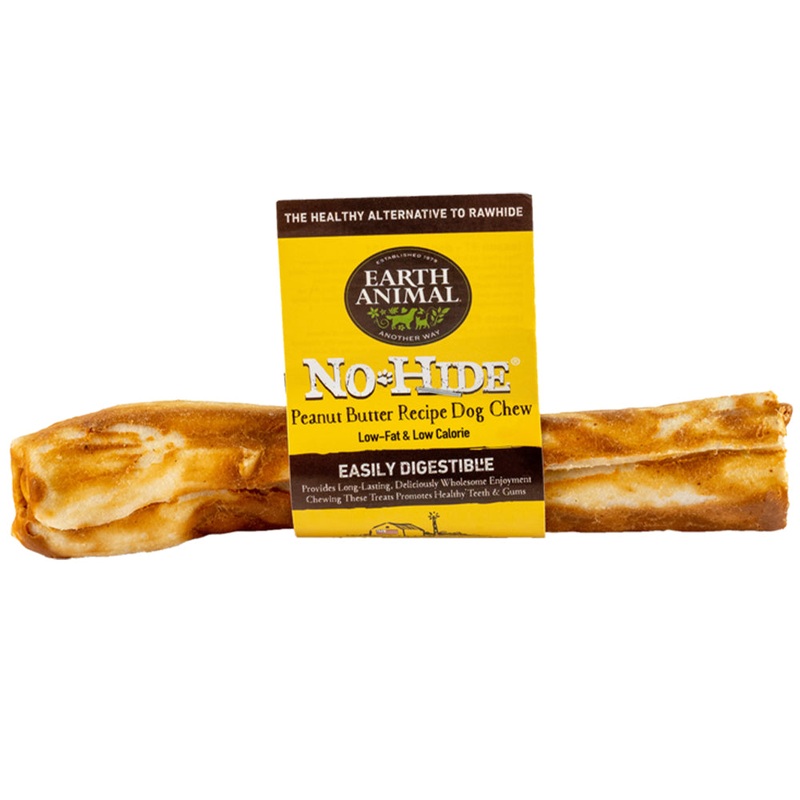 Earth Animal No-Hide Wholesome Chews Medium 7" Dog Treat Peanut Butter