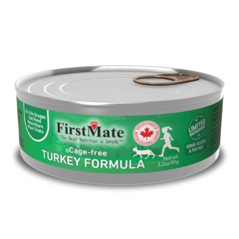 FirstMate Limited Ingredient Wet Cat Food - Cage-Free Turkey - 3.2oz Can