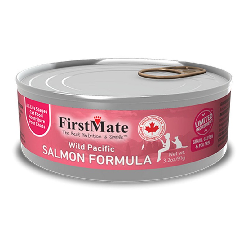 FirstMate Limited Ingredient Wet Cat Food - Wild Pacific Salmon - 3.2oz Can