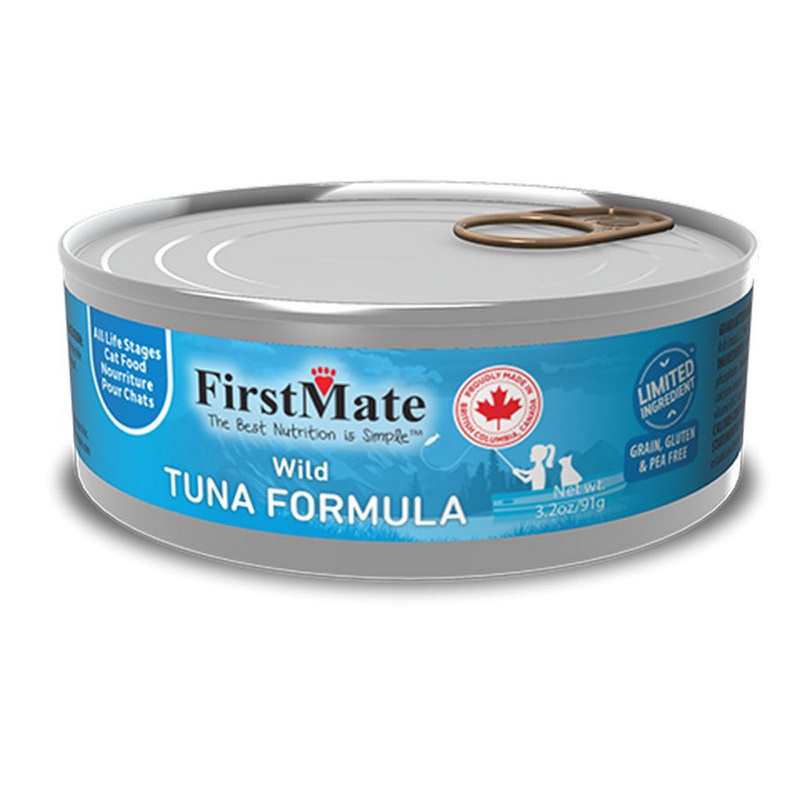 FirstMate Limited Ingredient Wet Cat Food - Wild Tuna - 3.2oz Can