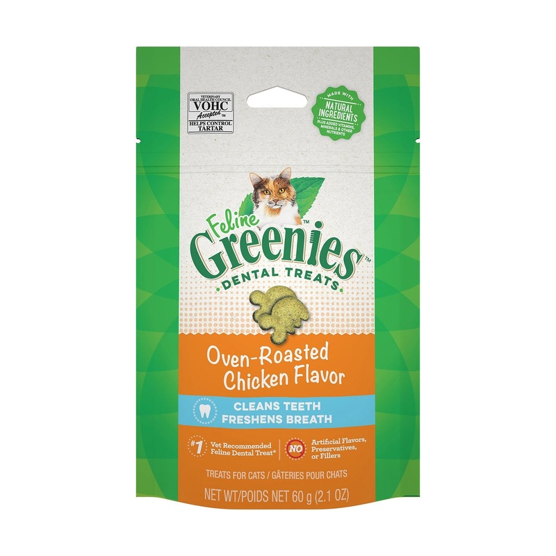 Greenies Oven Roasted Chicken Flavor Cat Dental Treats 2.1oz