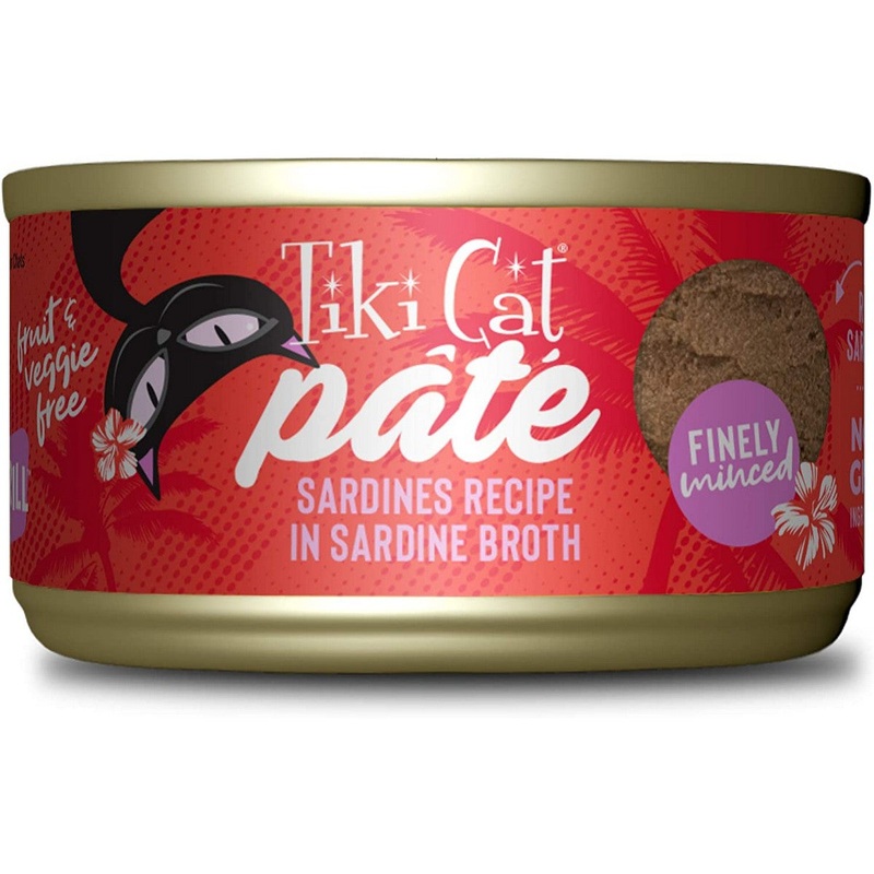 Tiki Cat Grill Sardines In Broth Canned Cat Food 2.8oz