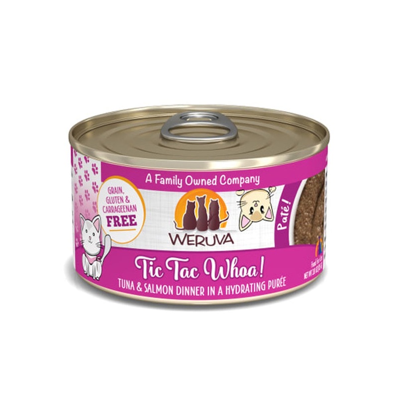 Weruva Tic Tac Whoa Tuna & Salmon Dinner Wet Cat Food 3oz