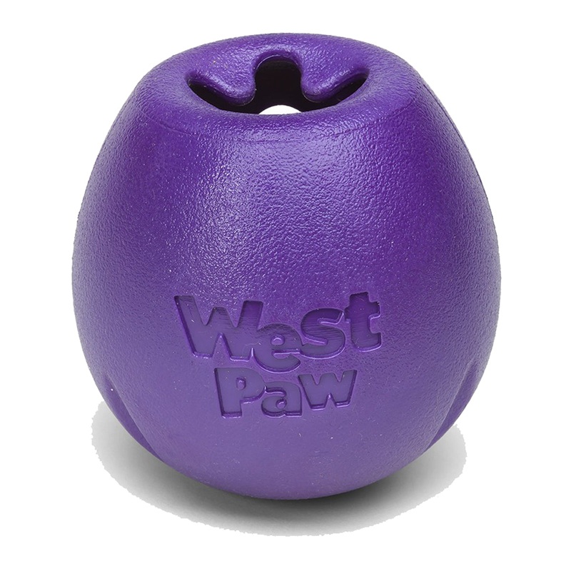 West Paw Rumbl L Eggplant Dog Toy