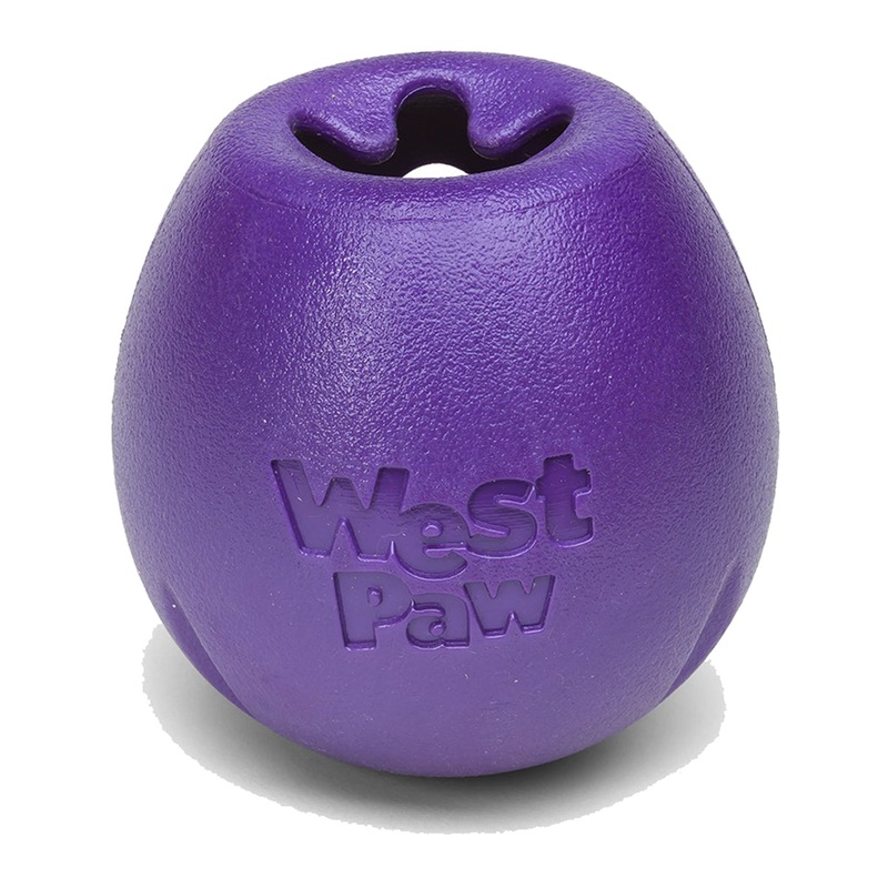 West Paw Rumbl S Eggplant Dog Toy