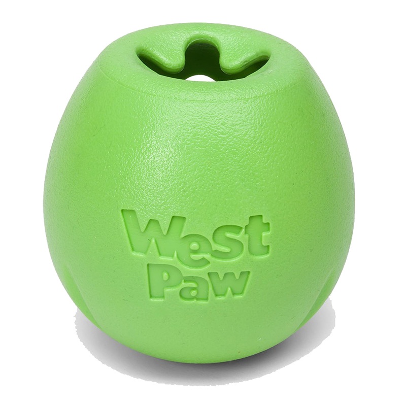West Paw Rumbl S Green Dog Toy