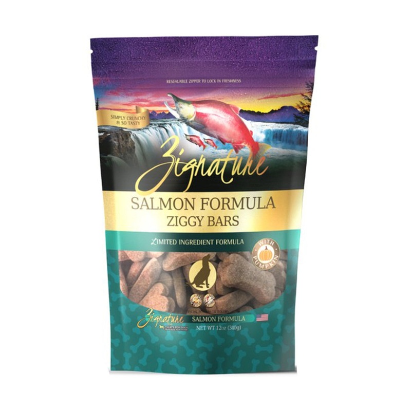 Zignature Ziggy Bars Dog Treats - Salmon - 12oz
