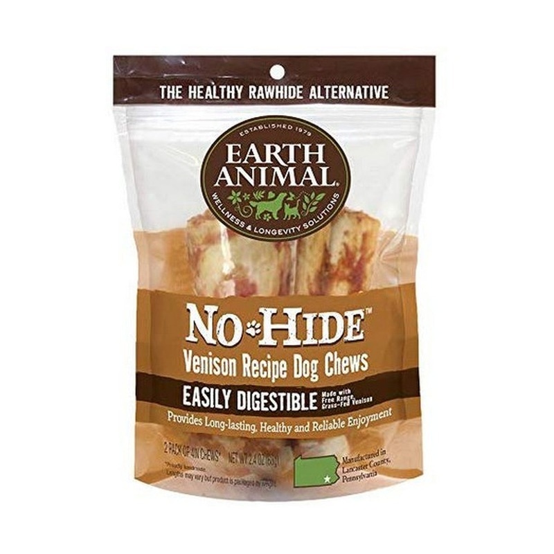 Earth Animal No-Hide Venison Chew 4" 2Pk