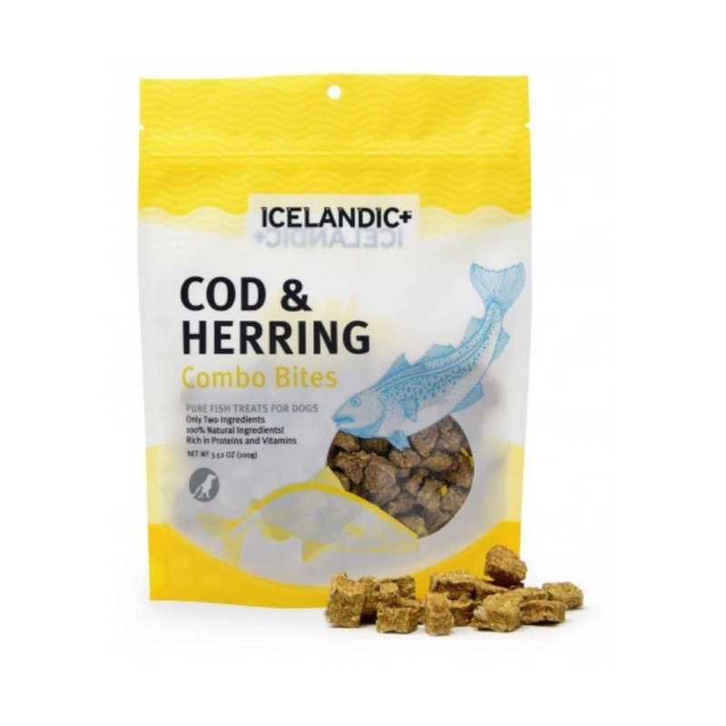 Icelandic Combo Bites Cod/Herring Dog Treats 3.52oz