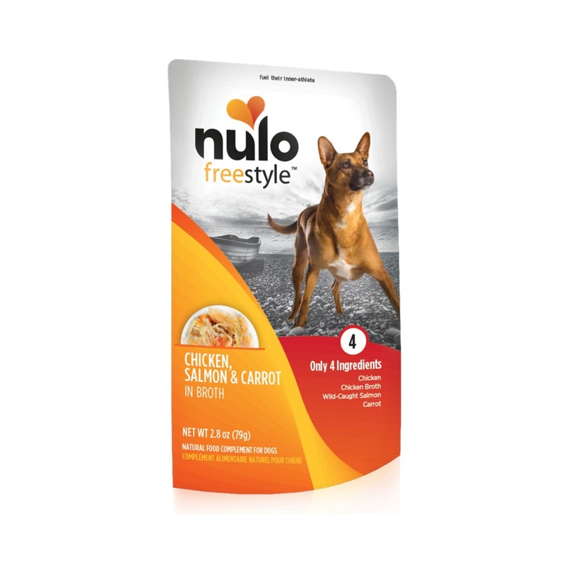 Nulo Freestyle Grain Free Wet Dog Food - Chicken, Salmon, & Carrots In Broth - 2.8oz Pouch