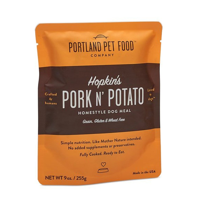 Portland Pet Hopkins' Pork N' Potato Meal Pouch Dog Treats 9oz