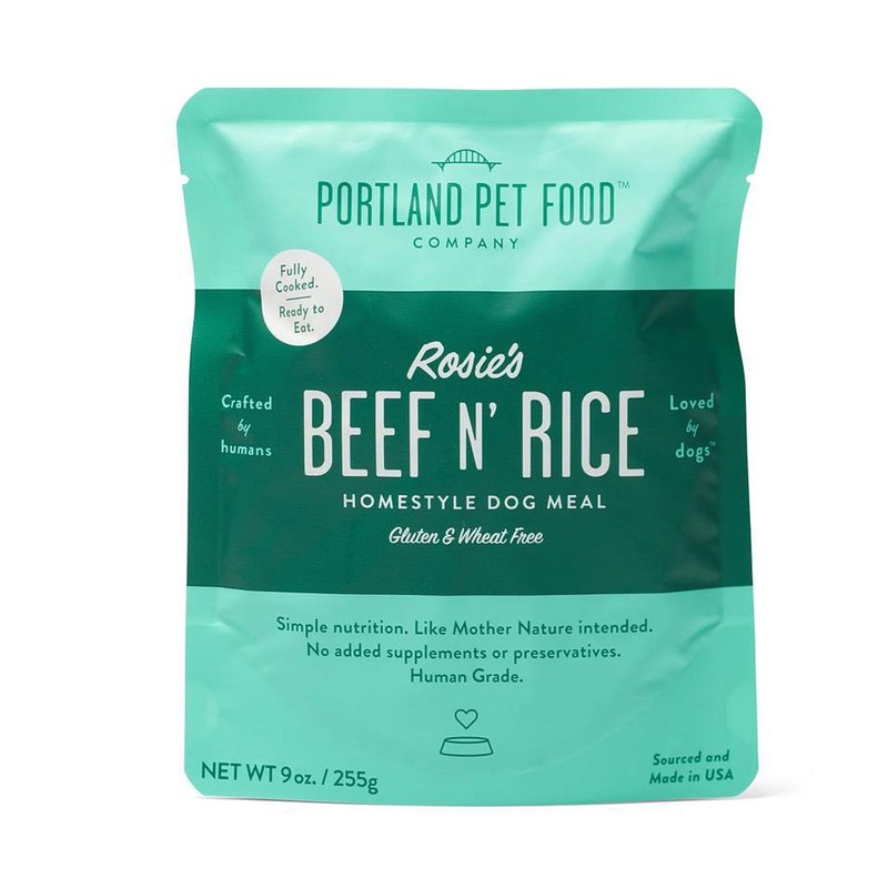 Portland Pet Rosie's Beef N' Rice Meal Pouch Dog Treats 9oz