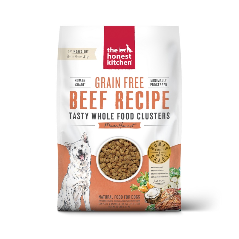 The Honest Kitchen Grain Free Beef Whole Food Clusters - Dry Dog Food - 20lb