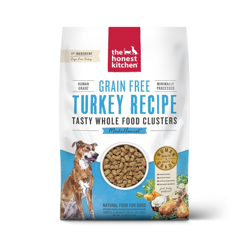 The Honest Kitchen Grain Free Turkey Whole Food Clusters - Dry Dog Food - 20lb