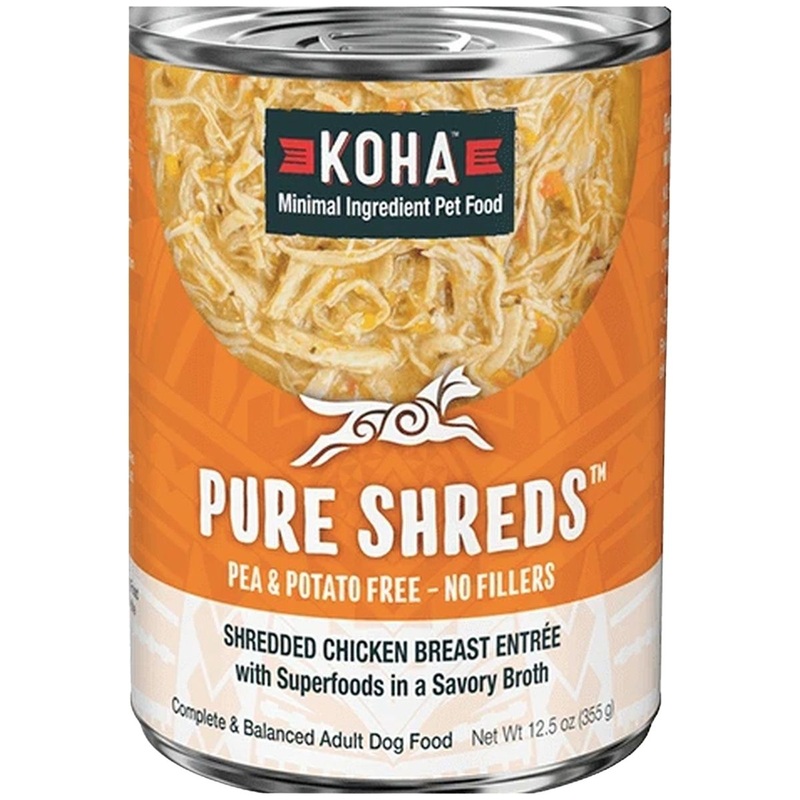Koha Pure Shreds Wet Dog Food - Shredded Chicken - 12.5oz Can