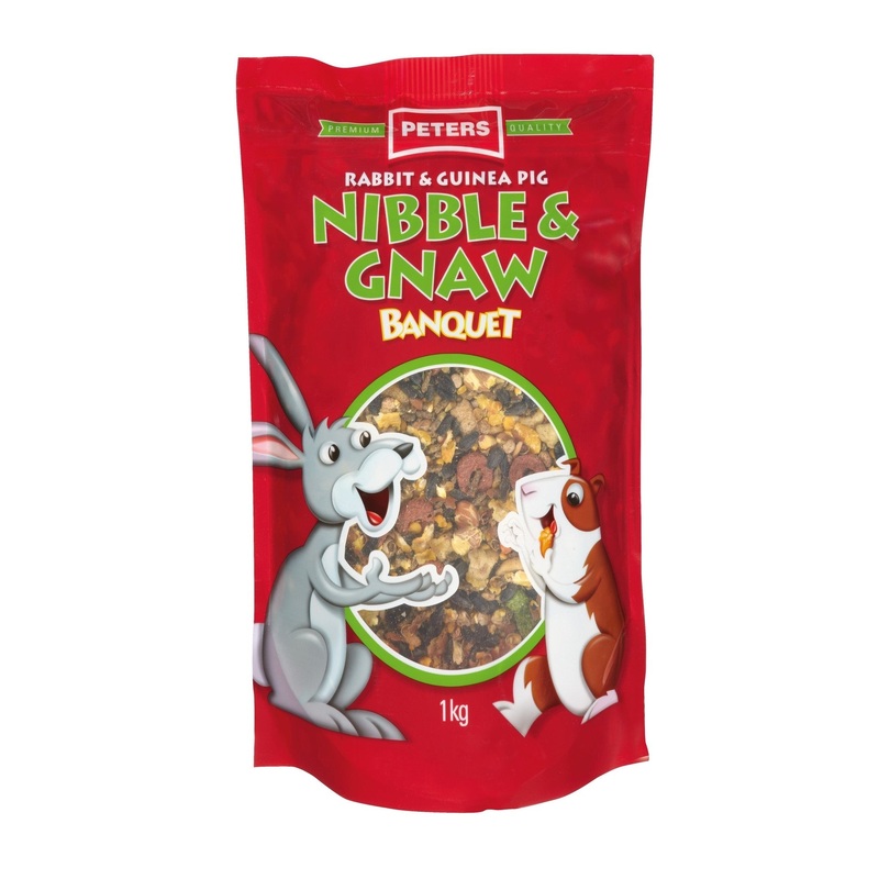 Peters Rabbit and Guinea Pig Nibble and Gnaw Banquet 1kg