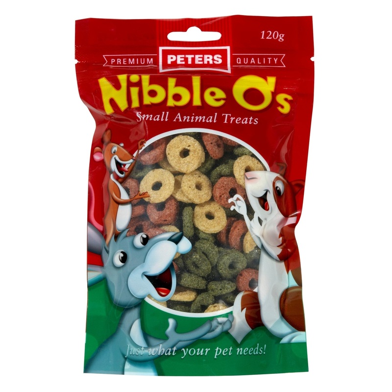 Peters Small Animal Nibble O's Treat 120g