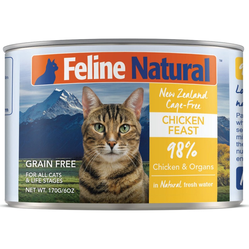 Feline Natural Wet Cat Food - Chicken Feast - 6oz Can