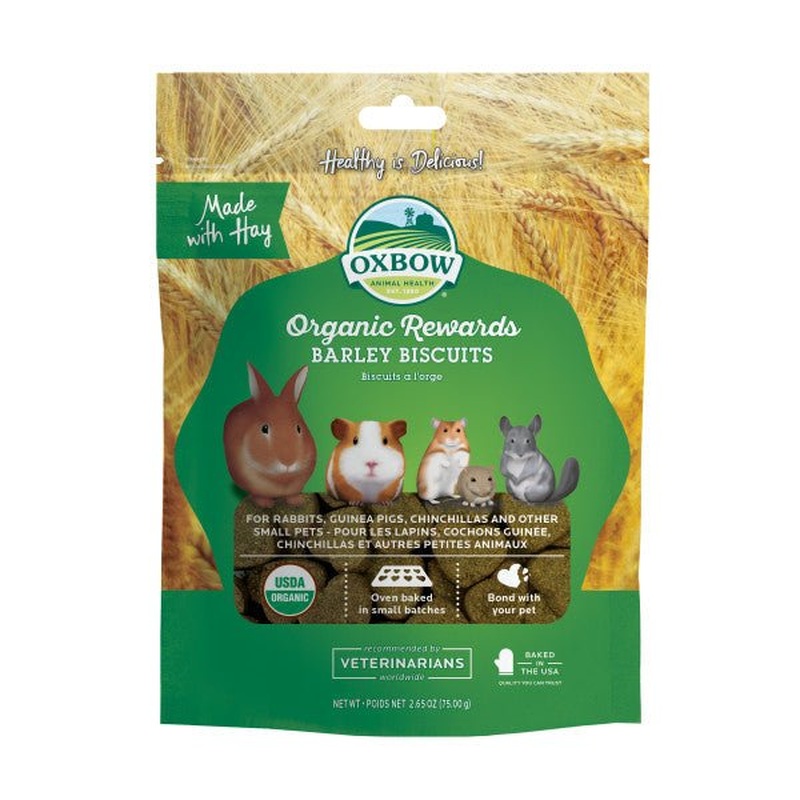 Oxbow Organic Rewards Barley Biscuits 75g