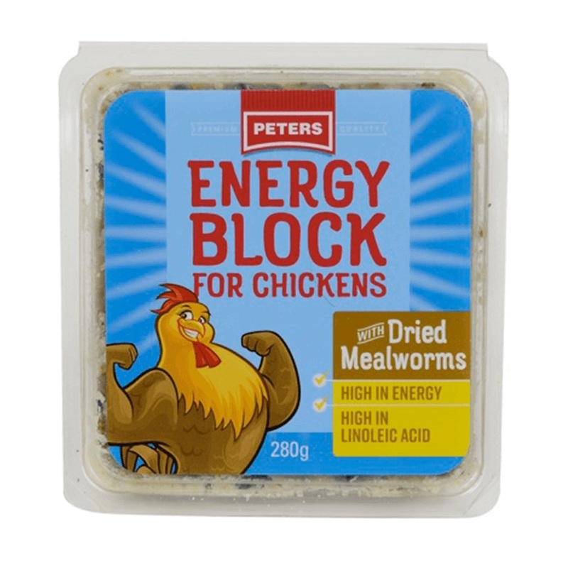 Peters Poultry Energy Block Dried Mealworms 280g