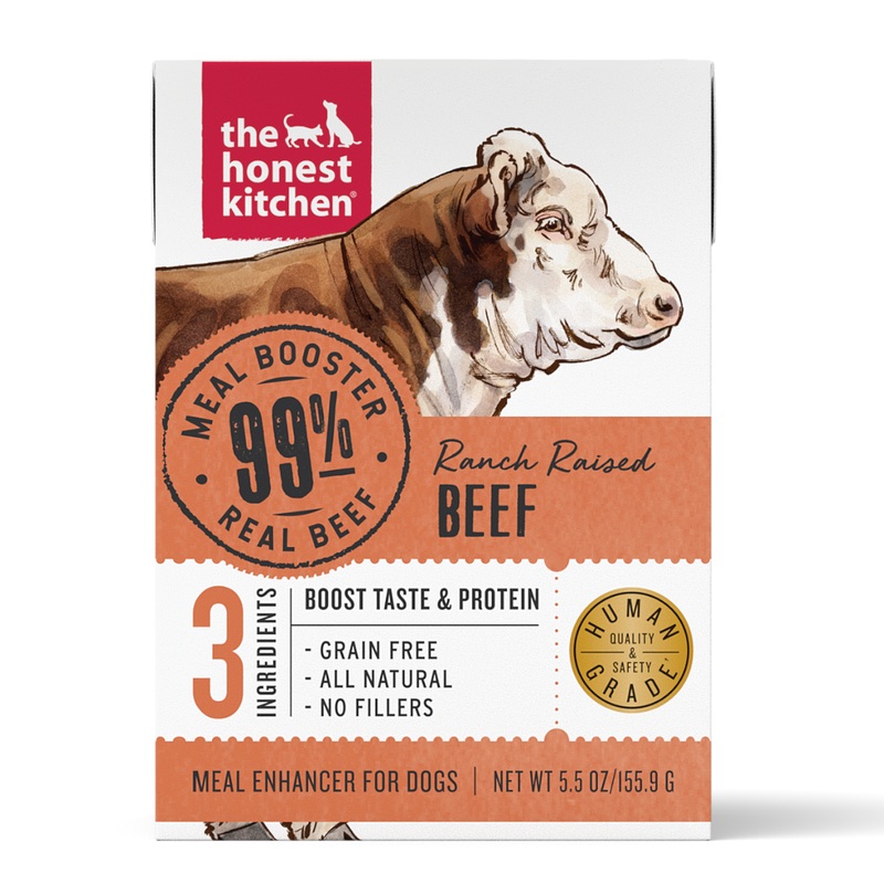 The Honest Kitchen Meal Booster Dog Food Topper - 99% Ranch Raised Beef - 5.5oz