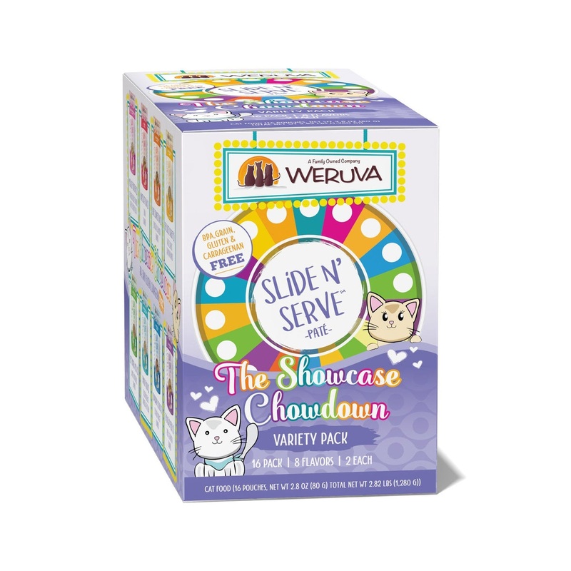 Weruva The Showcase Chowdown 2.8oz Pouch, Variety Pack Pouch Cat Food