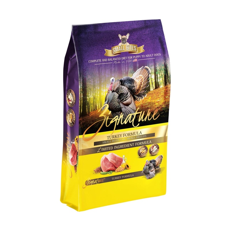 Zignature Small Bites Dry Dog Food - Turkey - 4lb Bag